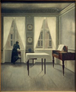 Interior, Strandgade 30 by Vilhelm Hammershoi